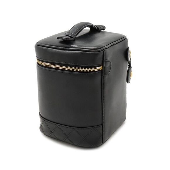 Pre Loved Chanel  Black Leather Vanity Case - Picture 3 of 8